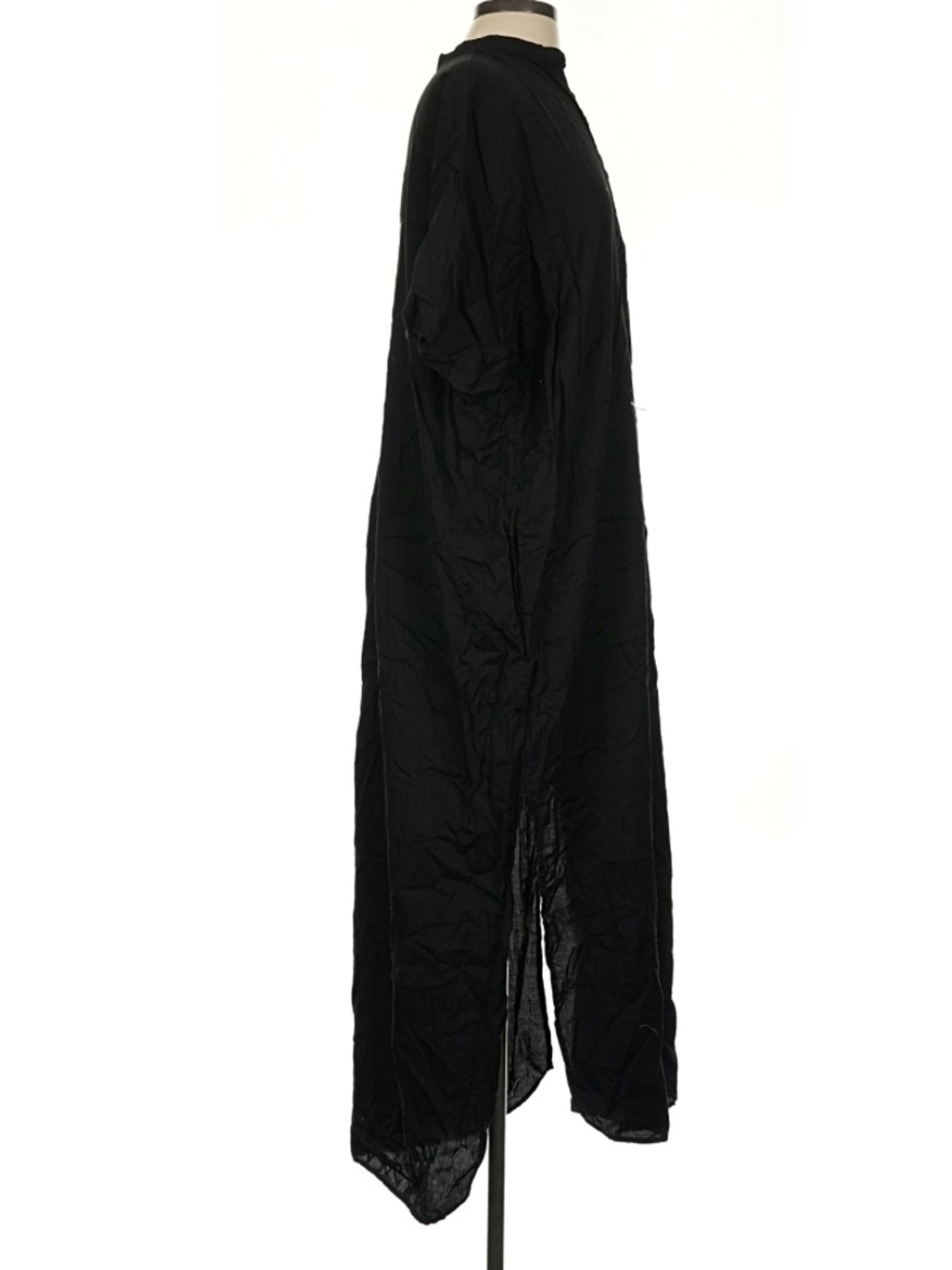 Ocean+Main Los Angeles Black Long Cotton Caftan Dress Size S/M - Picture 4 of 7